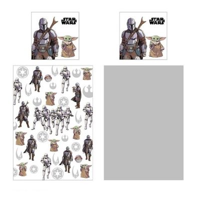 Star Wars Bettbezug 135x200 cm + Kissen 80x80 cm 100 % Baumwolle