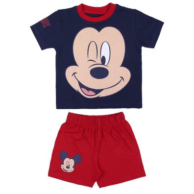 Disney Mickey Mouse Schlafanzug Kinder Pyjama T-Shirt & Short aus 100?% Baumwolle