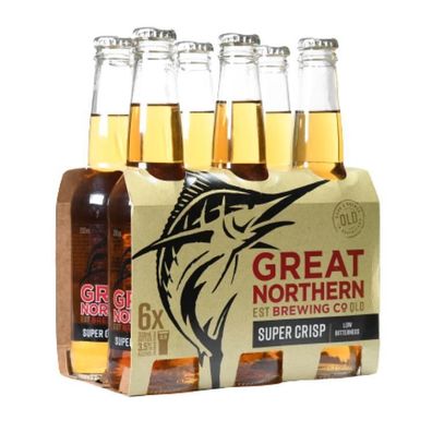 Great Northern Super Crisp Lager Bottle 3.5 % vol. 6x330 ml