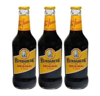 Bundaberg Original Rum & Cola Bottle 4.6 % vol. 3x345 ml