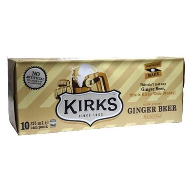 Kirks Olde Stoney Ginger Beer Karton - Australian Import 10x375 ml