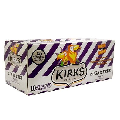 Kirks Pasito Sugar Free - Australian Import 10x375 ml