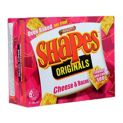 Arnott's Shapes Cheese & Bacon Cracker 180 g