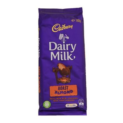 Cadbury Roast Almond Schokolade - Import 180 g