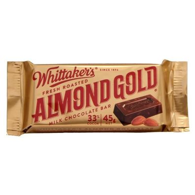 Whittaker's Roasted Almond Gold - NZ Import 45 g