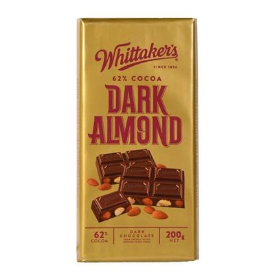 Whittaker's Dark Almond Schokolade - NZ Import 200 g