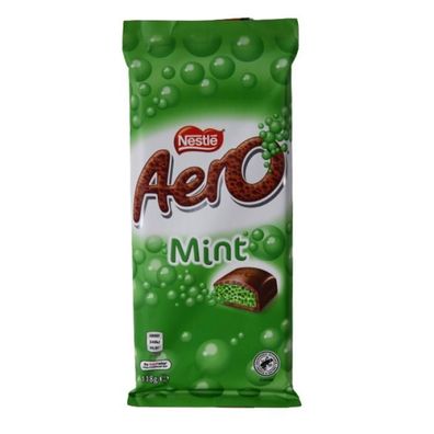 Nestle Aero Bubbly Mint Luftschokolade - Import 118 g