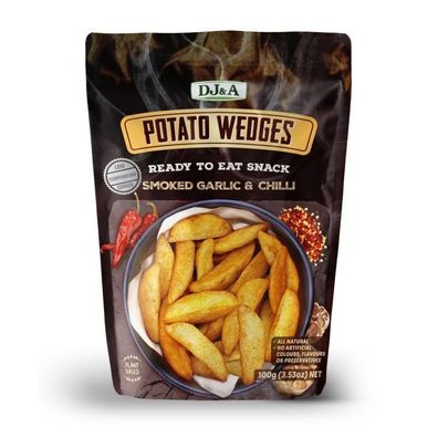 DJ&A Smoked Garlic & Chilli Potato Wedges 100 g