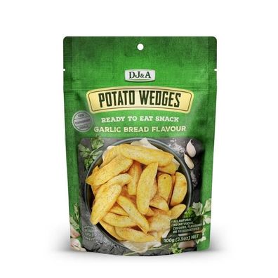 DJ&A Garlic Bread Potato Wedges 100 g