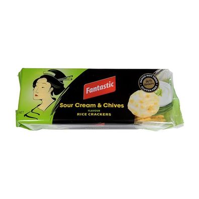 Fantastic Sour Cream & Chives Rice Crackers 100 g