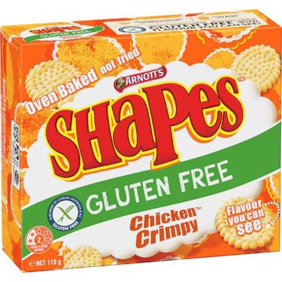 Arnott's Shapes Chicken Crimpy Cracker Gluten Free 110 g
