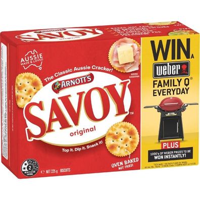 Arnott's Savoy Original Crackers 225 g