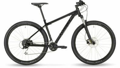 Stevens Tonga Stealth Black 29" Diamant MTB Hardtail in Schwarz