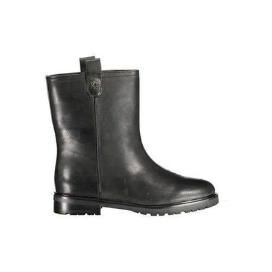 Ralph Lauren Black Leather Women Boot