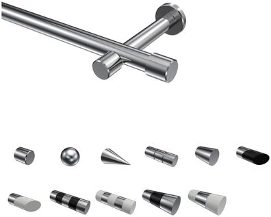 Interdeco Gardinenstangen Chrom 20 mm Ø Prestige (OR)