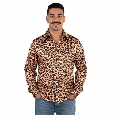 Hemd Sheeba Party Jersey Leopardenmuster