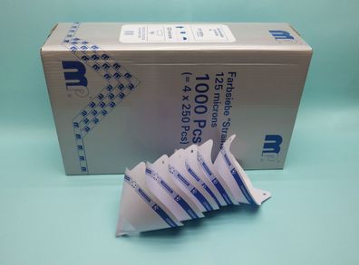 MIPA Lacksiebe 125µ + 190µ, 10 + 250St. Schnellsieb, Strainer, Farbsieb, Nylonsieb