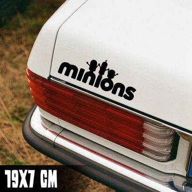 Auto Aufkleber "Minions" Minion Tuning Fun Sticker Vinyl #0118
