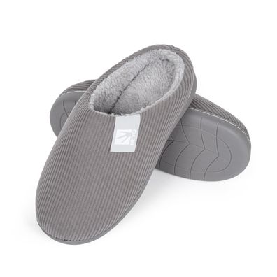 Unisex Premium Cord Hausschuhe Pantoffeln Memory-Foam Damen Herren Slippers
