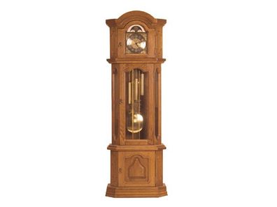 Grandfather Clock Classic Royal Country House Real Wood New Brown Colour Tall