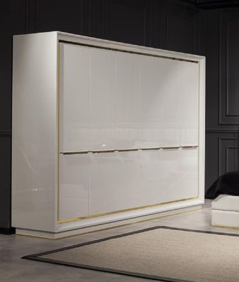 Kleiderschrank Modern Bequem in Weiß mit luxuriösem Stauraum Neu