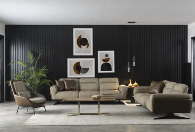 Sofagarnitur 4 + 1 Sitzer Couchtisch 3tlg. Couch Polster Sitzgarnitur Möbel