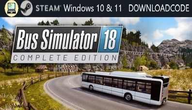 NEU PC Computer Spiel Bus Simulator 18 Complete Edt für Windows 10 11 STEAM Code