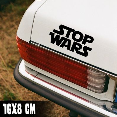 Auto Aufkleber "Stop Wars" Krieg Peace Star Wars Tuning Sticker Vinyl #0166