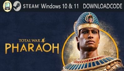 NEU PC Computer Spiel Total War Pharaoh für Windows 10 11 STEAM Downloadcode Key