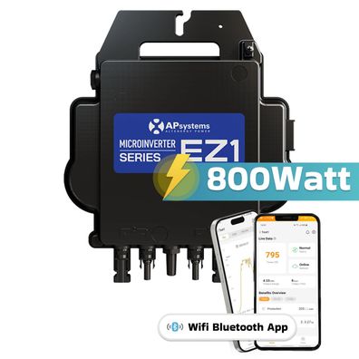 AP Systems EZ1-M-EU 800 W Mikro-Wechselrichter für Balkonkraftwerk 2 MPPT