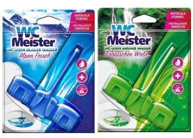 WC Meister Farbauffrischer Set für die Toilette 2x 45 g