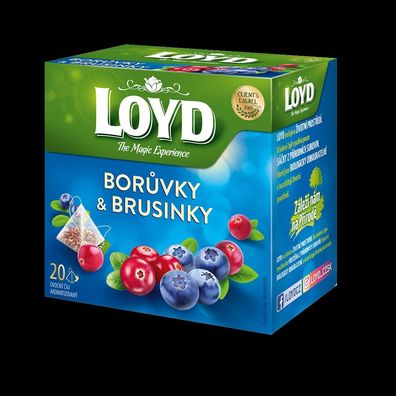 Loyd Blaubeeren & Preiselbeeren 20 Teebeutel