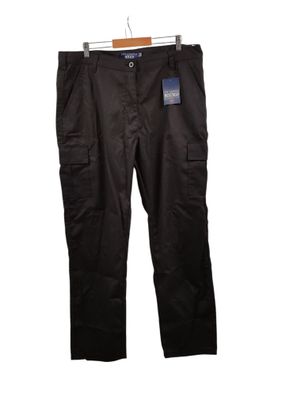Lee Cooper Damen Cargo Hose Classic Workwear Schwarz 46W/30L