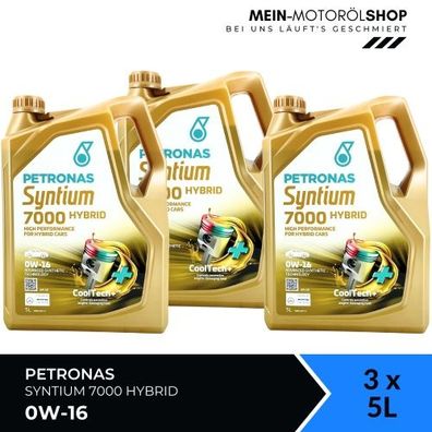 Petronas Syntium 7000 Hybrid 0W-16 SP 3x5 Liter