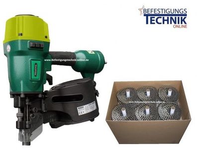 Prebena Coilnagler 8XR-CNW90 + CNW31/90BKRI Coilnägel Ringschaft 3600 Stück