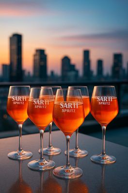 Sarti Spritz Weingläser 6er Set – Original Serviergläser für Aperitivo, elegant