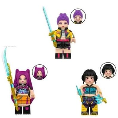 Kpop Demon Hunters Rumi Zoey Mira Huntrix Klemmbausteine 100% Cobi Cada kompatibel