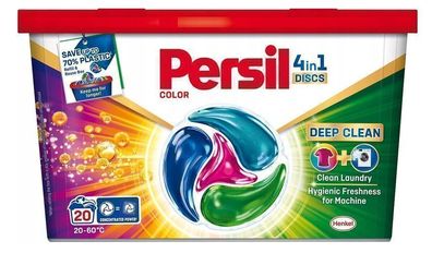 Persil Discs Color Waschmittel-Kapseln 4in1, 20 Stueck