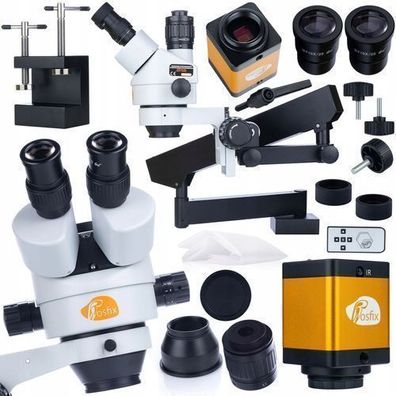 Rosfix Set Stereomikroskop Neptune Pro + Kamera 12MP | Zoom 7–45x HDMI TF