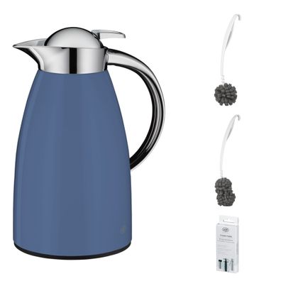 alfi SIGNO Isolierkanne – Vorteilsset mit Reinigungsbürste CLEAN FIX 30 cm