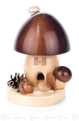 Räuchermann Räucherpilz Braunkappe runde Form, groß BxHxT 11 cmx14 cmx11 cm NEU