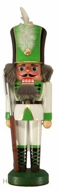 Nussknacker Soldat weiß Höhe 26cm NEU Weihnachten Seiffen Nutcracker Nüsse Erzgeb