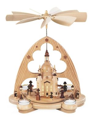 Tischpyramide Frauenkirche LED Beleuchtung batteriebetrieben (LxBxH):29x22x36cm