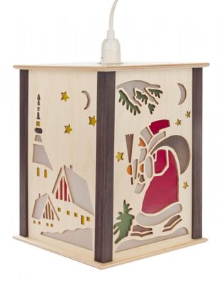 Elektrische Laterne Kindermotive BxHxT 185x230x185mm NEU Holzlaterne Windlicht