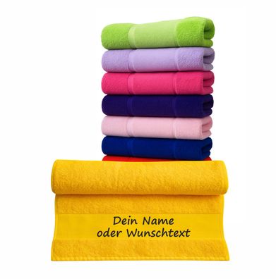 Badetuch 70x140 cm personalisiert mit deinem Wunschtext