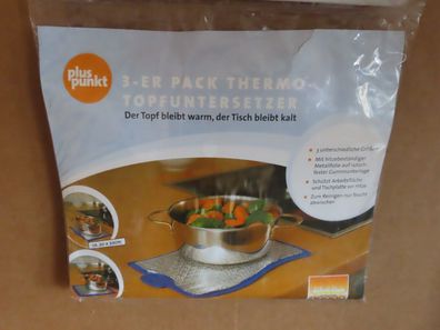Thermo-Topfuntersetzer blau Der Topf bleibt warm, der Tisch bleibt kalt/3St