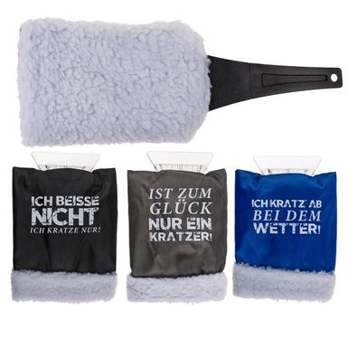 Eiskratzer mit Handschuh 27x15cm verschiedene Sprüche - Spruch: Ich