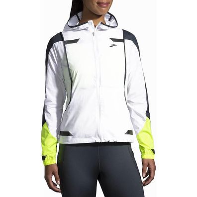 Gilet Brooks-Running Run Visible Convertible Weiß