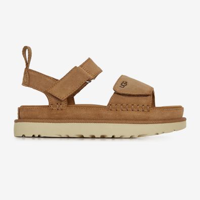 Sandalen UGG Goldenstar aus Veloursleder, braun