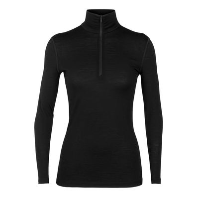T-Shirt Icebreaker 260 Tech aus Merinowolle, Schwarz